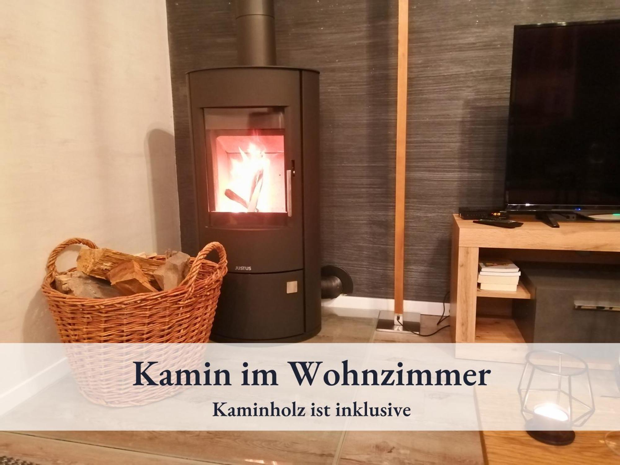 Fewo River I Wellnesstraum I Winterentspannung I Inkl Badefass I Kamin I Sauna Wendisch Rietz Luaran gambar